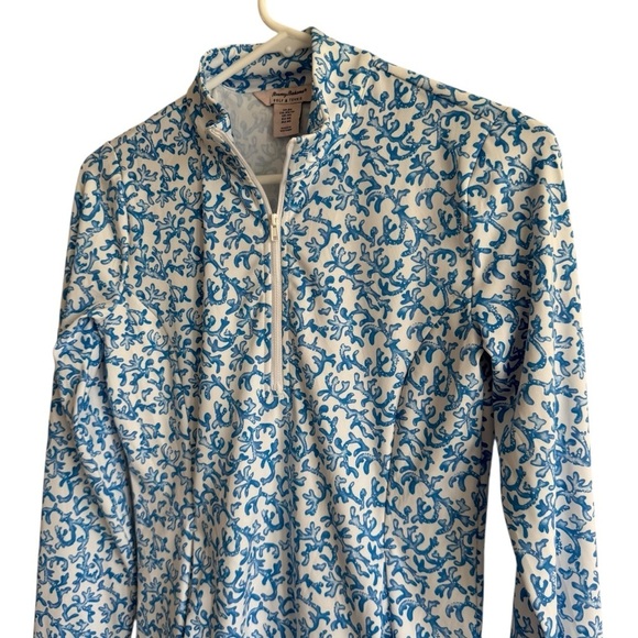 Tommy Bahama Golf & Tennis Blue Coral Reef Quarter Zip Pullover, Size XS - Picture 3 of 8